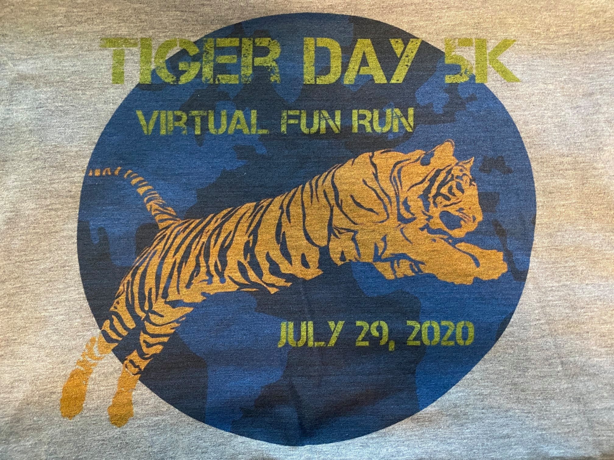 Tiger Day Fun Run t-shirt