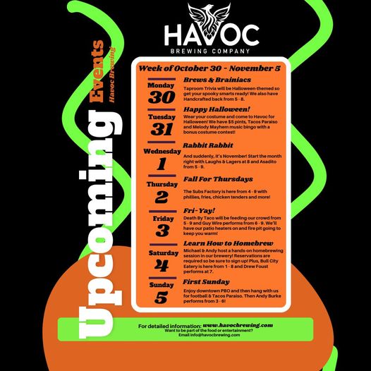 Havoc Brewing events