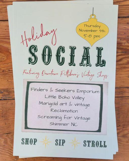 Holiday Vintage Shopping Event