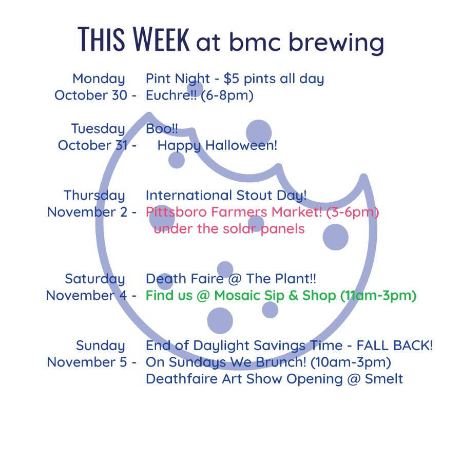 BMC brewing events