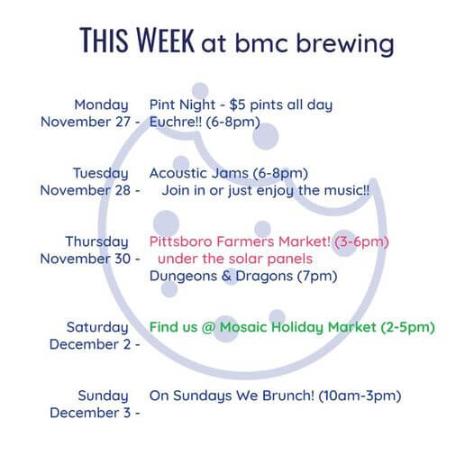 BMC Brewing events