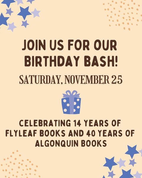 Flyleaf Books 14th Birthday