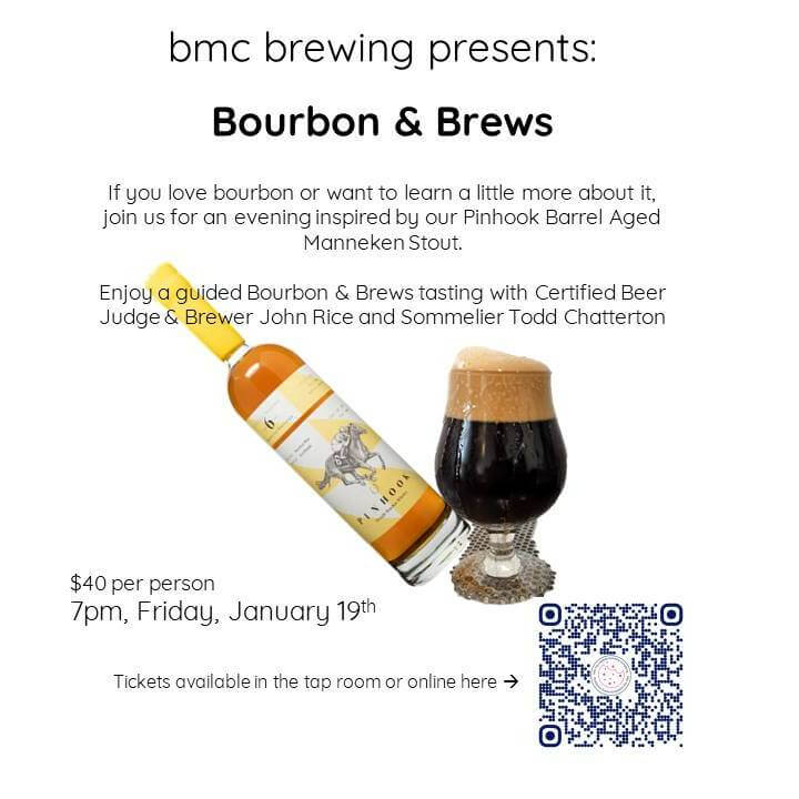 bourbon & brews at bmc brewing