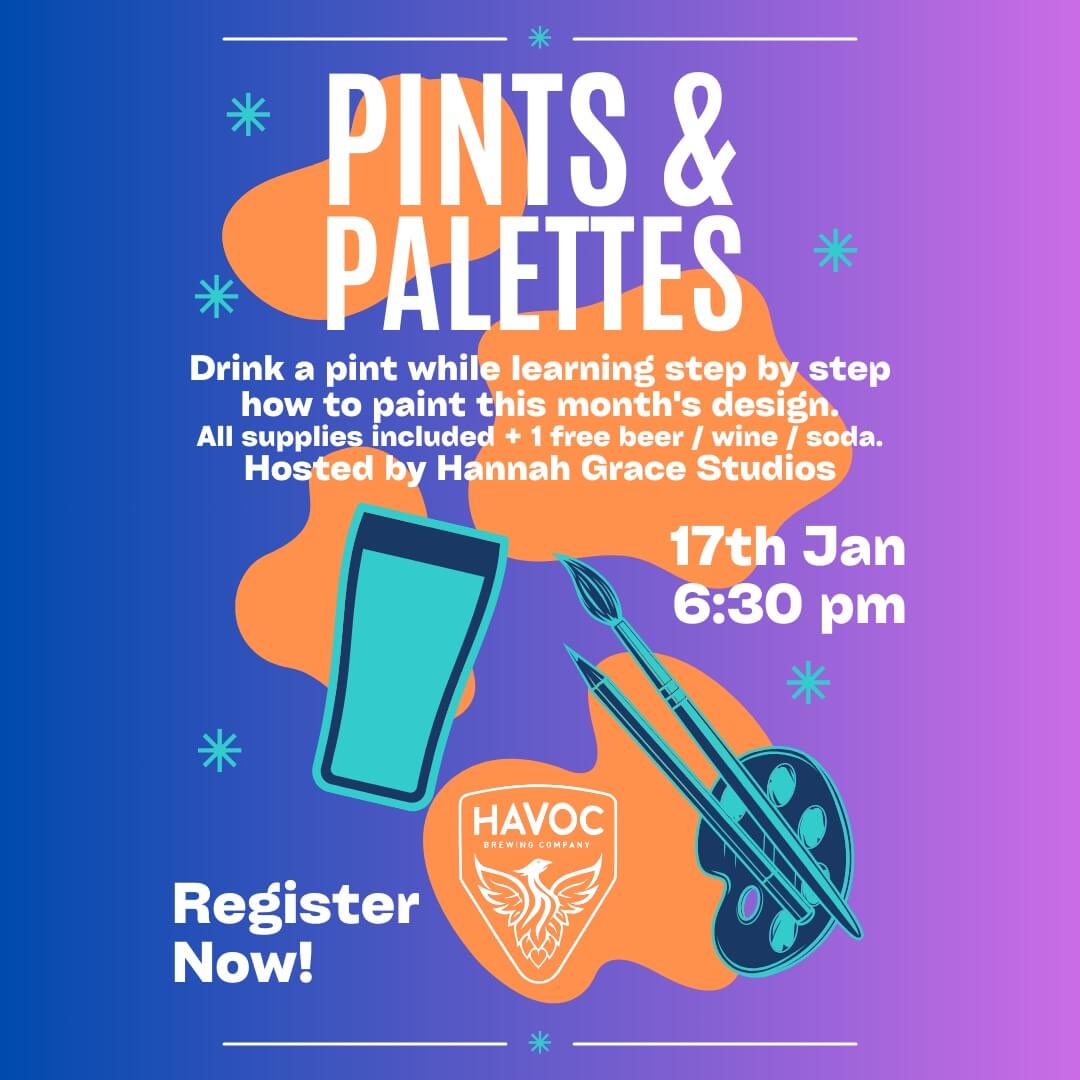 Pints and palettes at Havoc Brewing