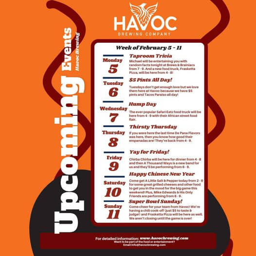 Havoc brewing calendar