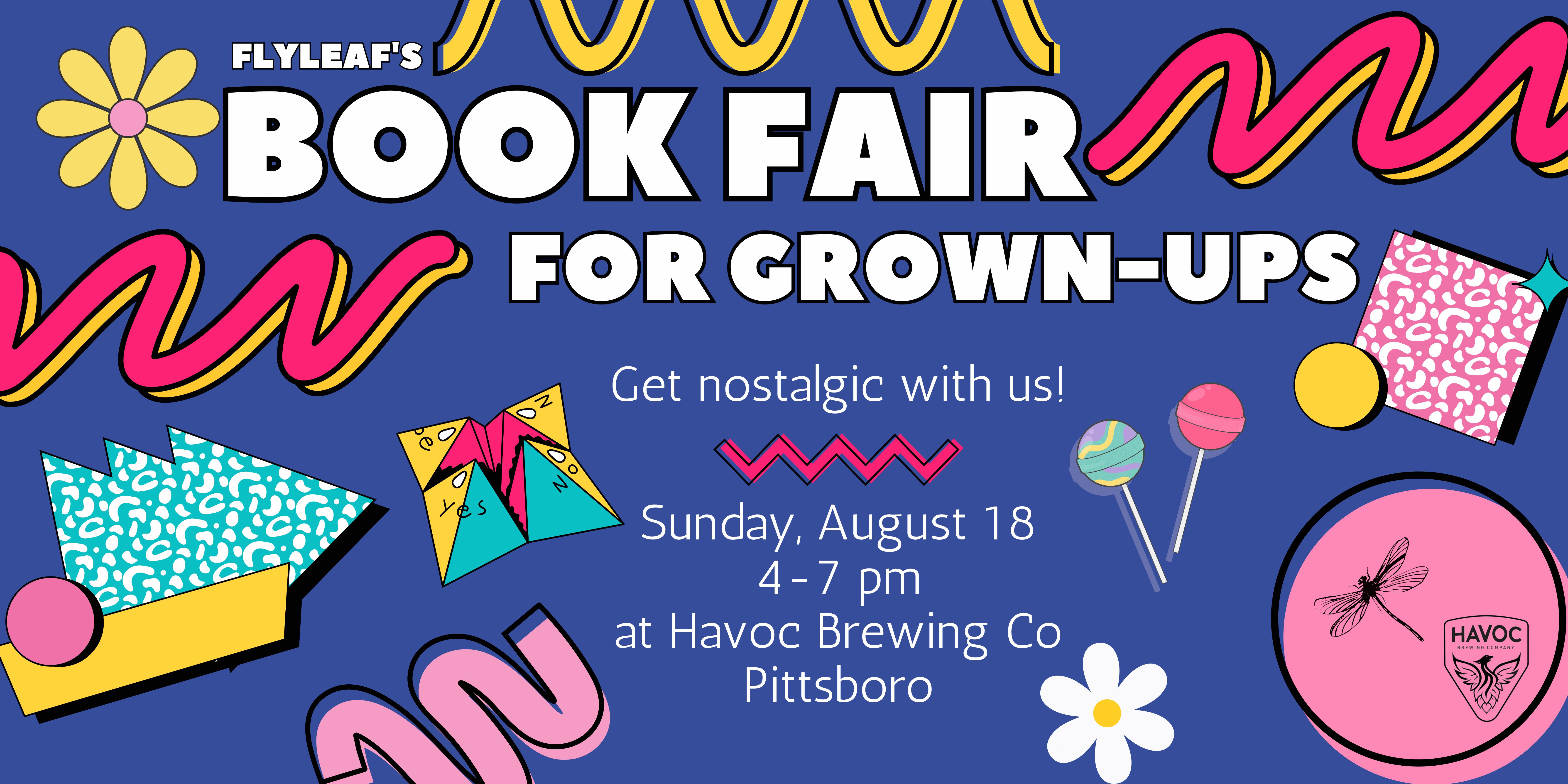 Bookfair for grownups at Havoc brewing