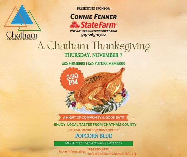 Chatham Chamber of Commerce Thanksgiving event