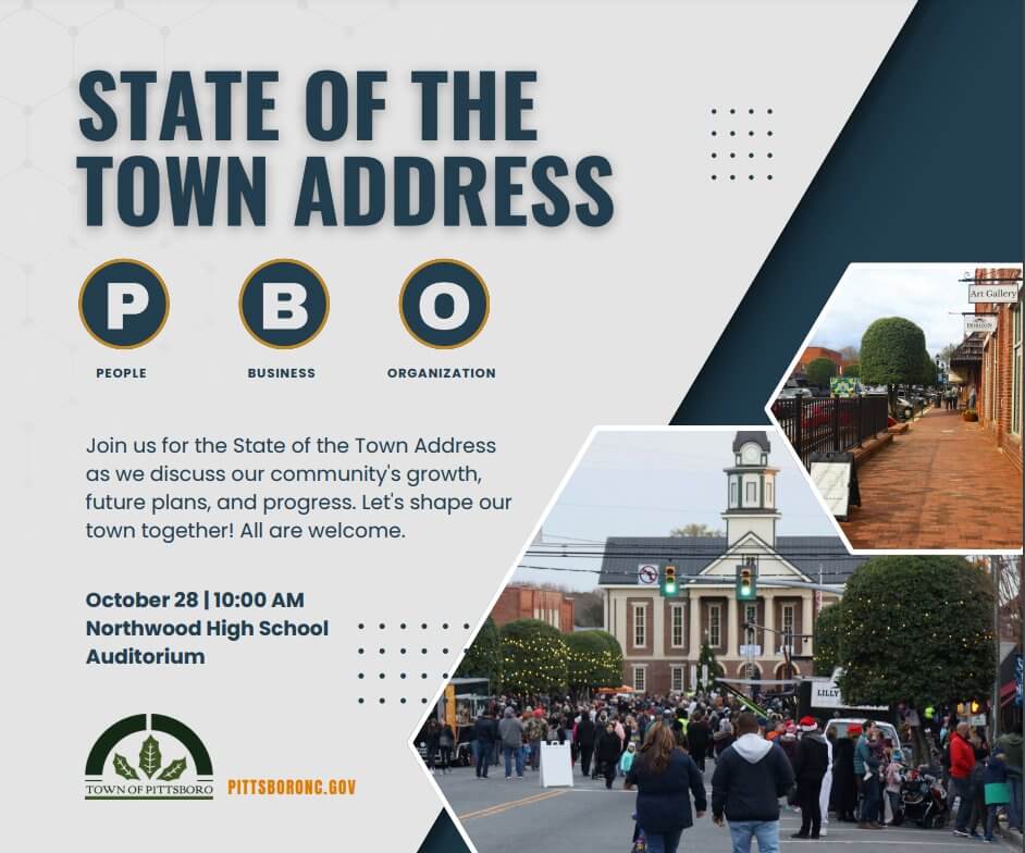 State of Pittsboro address