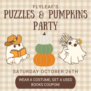 Puzzles and Pumpkins Party at Flyleaf Books