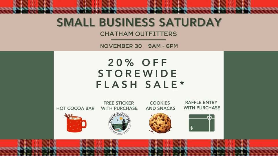 Chatham outfitters small business saturday