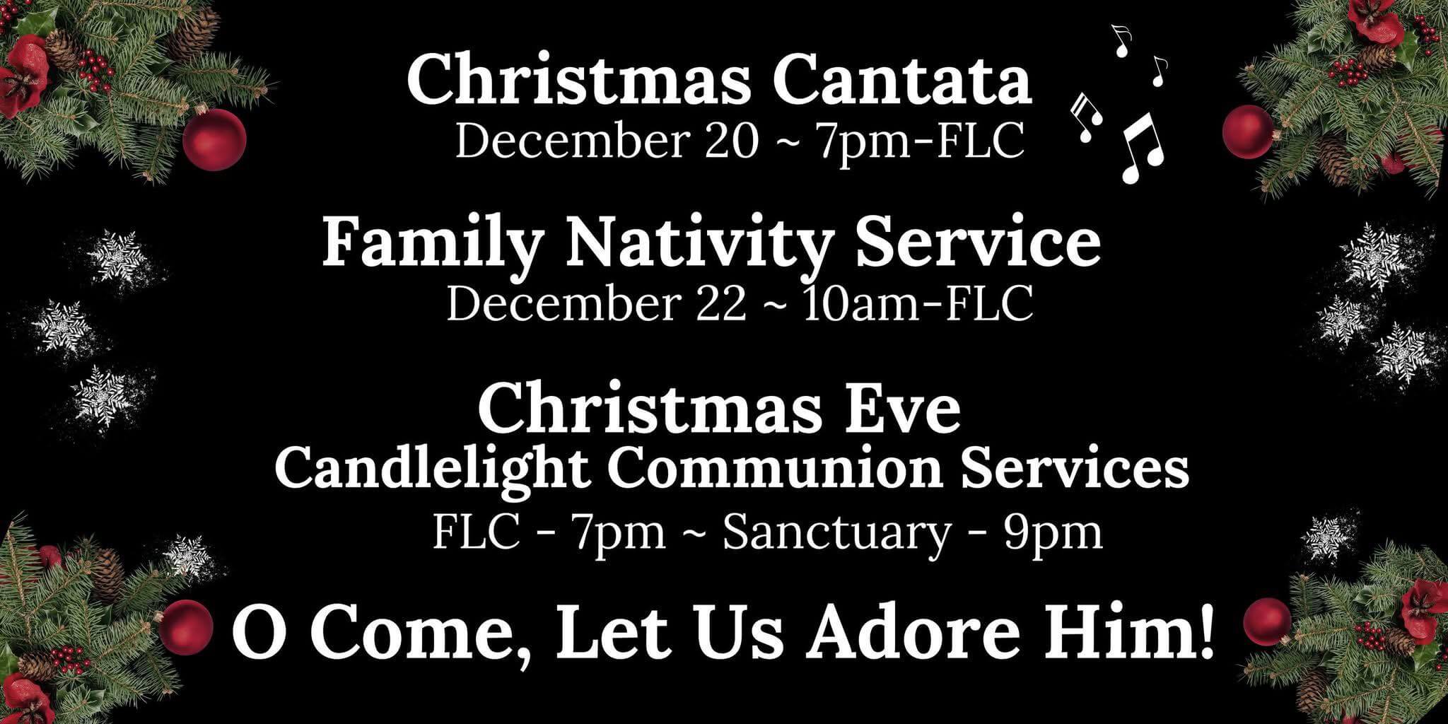 PUMC Christmas events