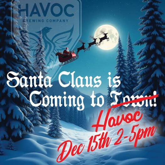 Santa at Havoc Brewing